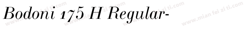 Bodoni 175 H Regular字体转换